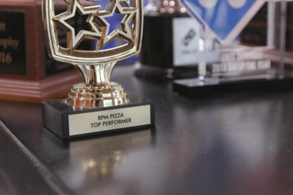 Trophy for top achiever