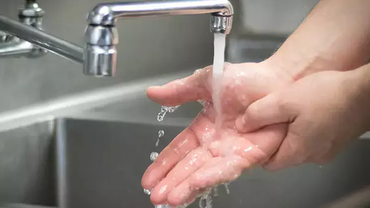 Washing hands