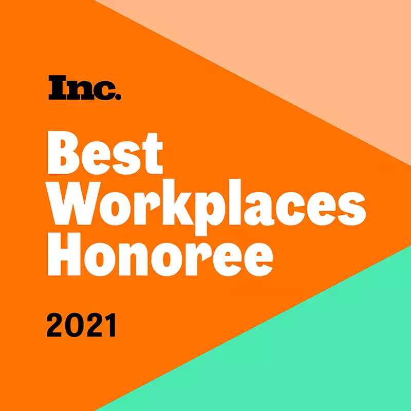 Inc. Best Workplaces Honoree 2021